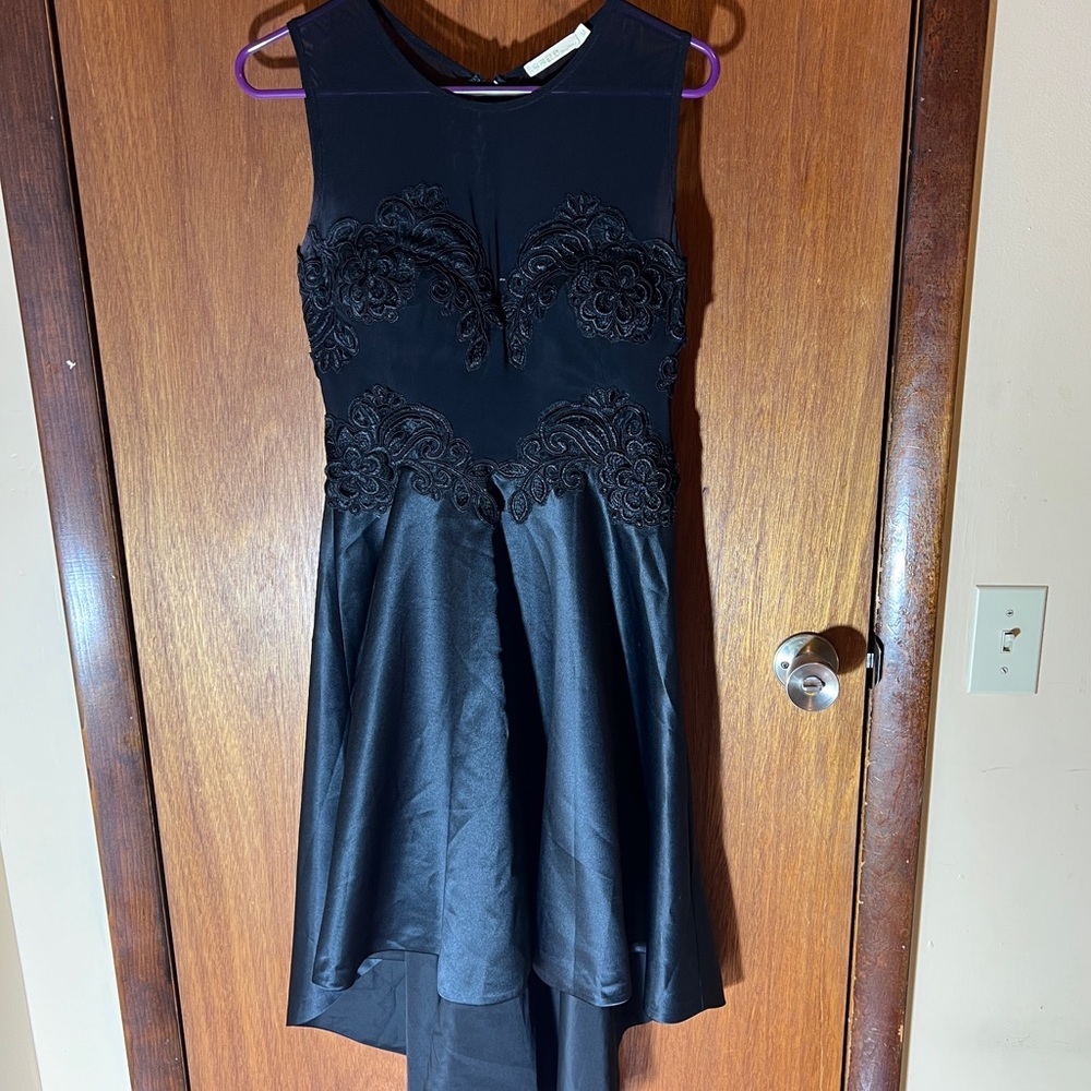 Issue New York Black Asymmetrical High-Low Dress